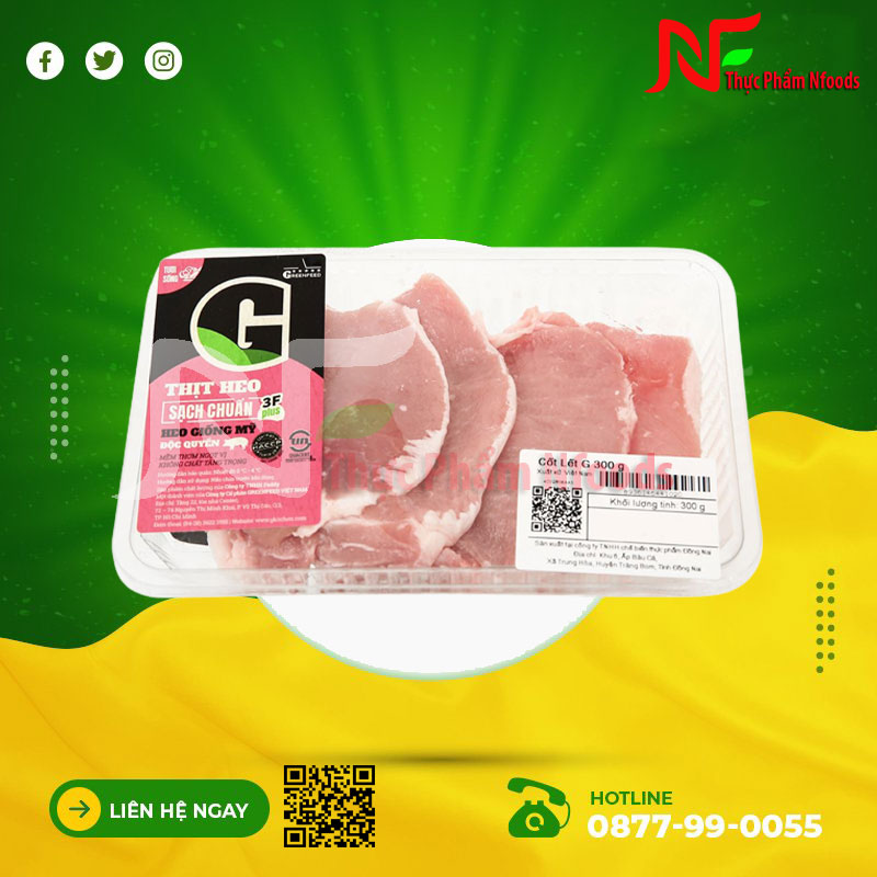 Cốt lết heo 300g
