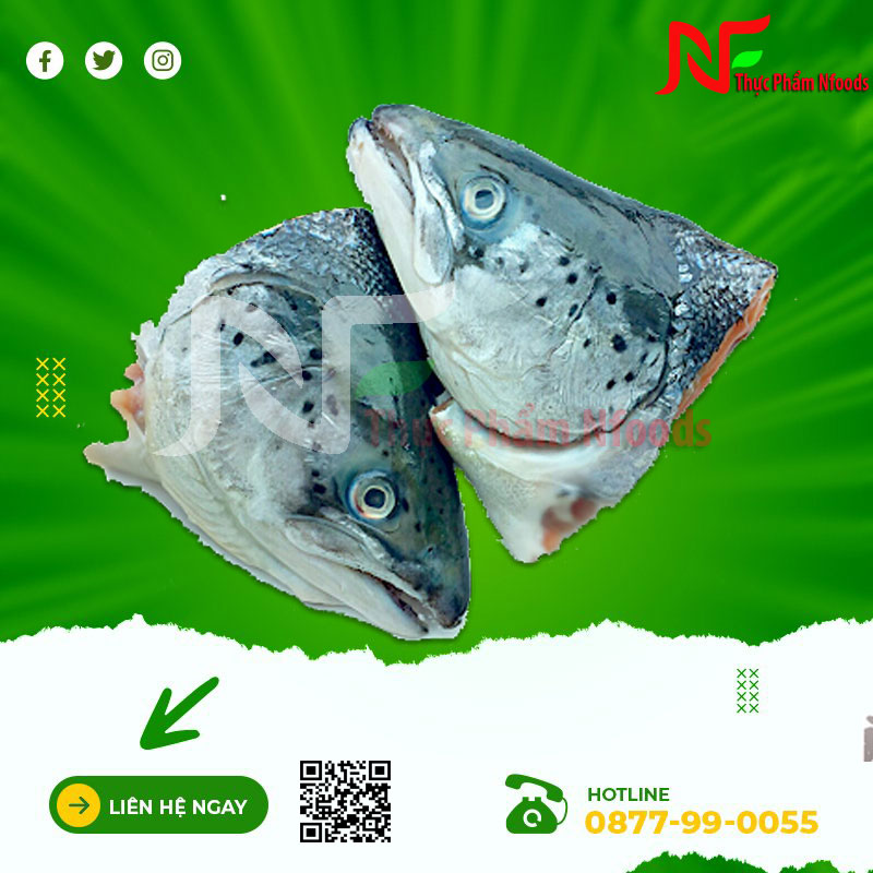 Đầu cá hồi Anh 400gr