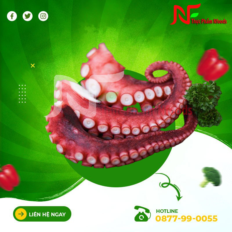 Râu Bạch Tuộc Đông Lạnh