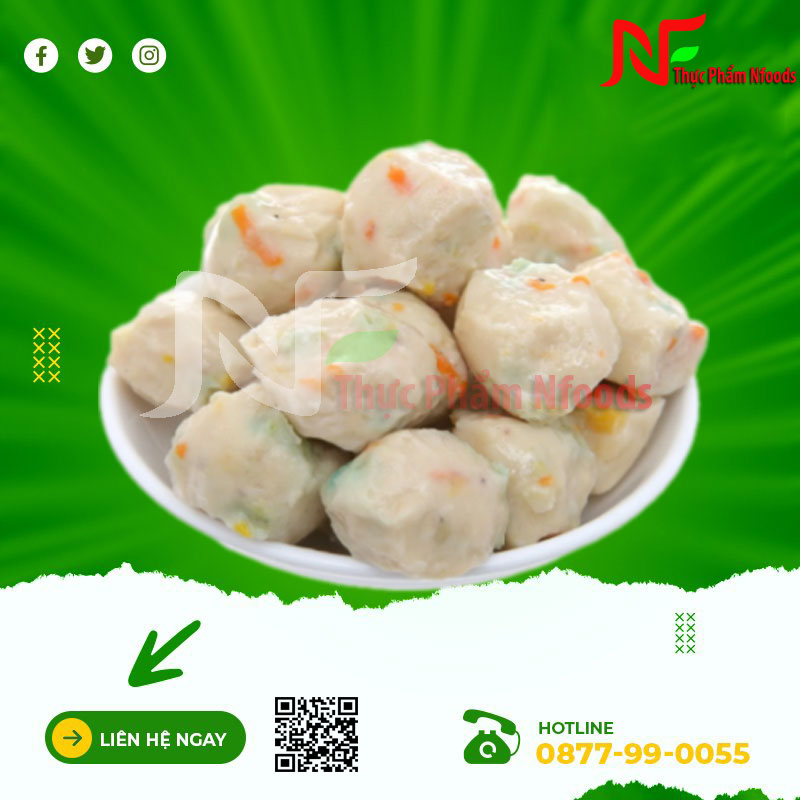 Viên hải sản rau củ