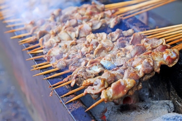 món ngon từ mề gà- mề gà nướng than