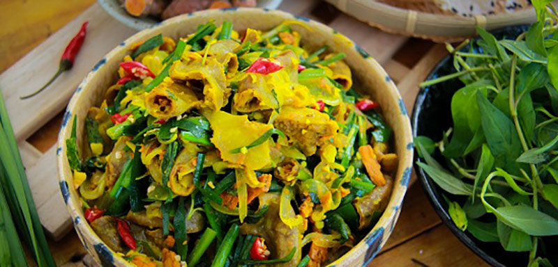 món lòng xào nghệ món lòng xào nghệ